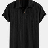 Polo Jacquard Geometrické v Rombovom Pletení