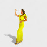 Renáta - Neon flamenco šaty