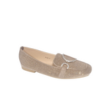 Glitter Khaki Loafer