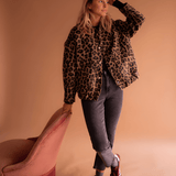 Leona | Casaco Bomber de Leopardo