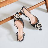 Floria Čierne Slingback