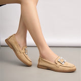 Štvorcové Khaki Loafer