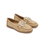 Štvorcové Khaki Loafer