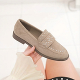 Štýlové Khaki Loaferky
