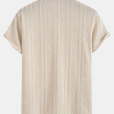 Polo Jacquard Geometrické v Rombovom Pletení
