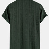 Polo Jacquard Geometrické v Rombovom Pletení